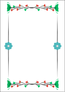 Flower border design