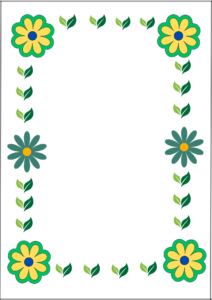 flower border design